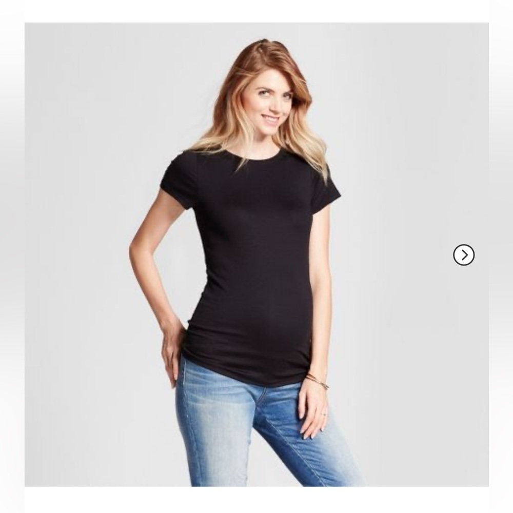 NWT * 2Pk * Black Maternity T-Shirts Ingrid & Isabel